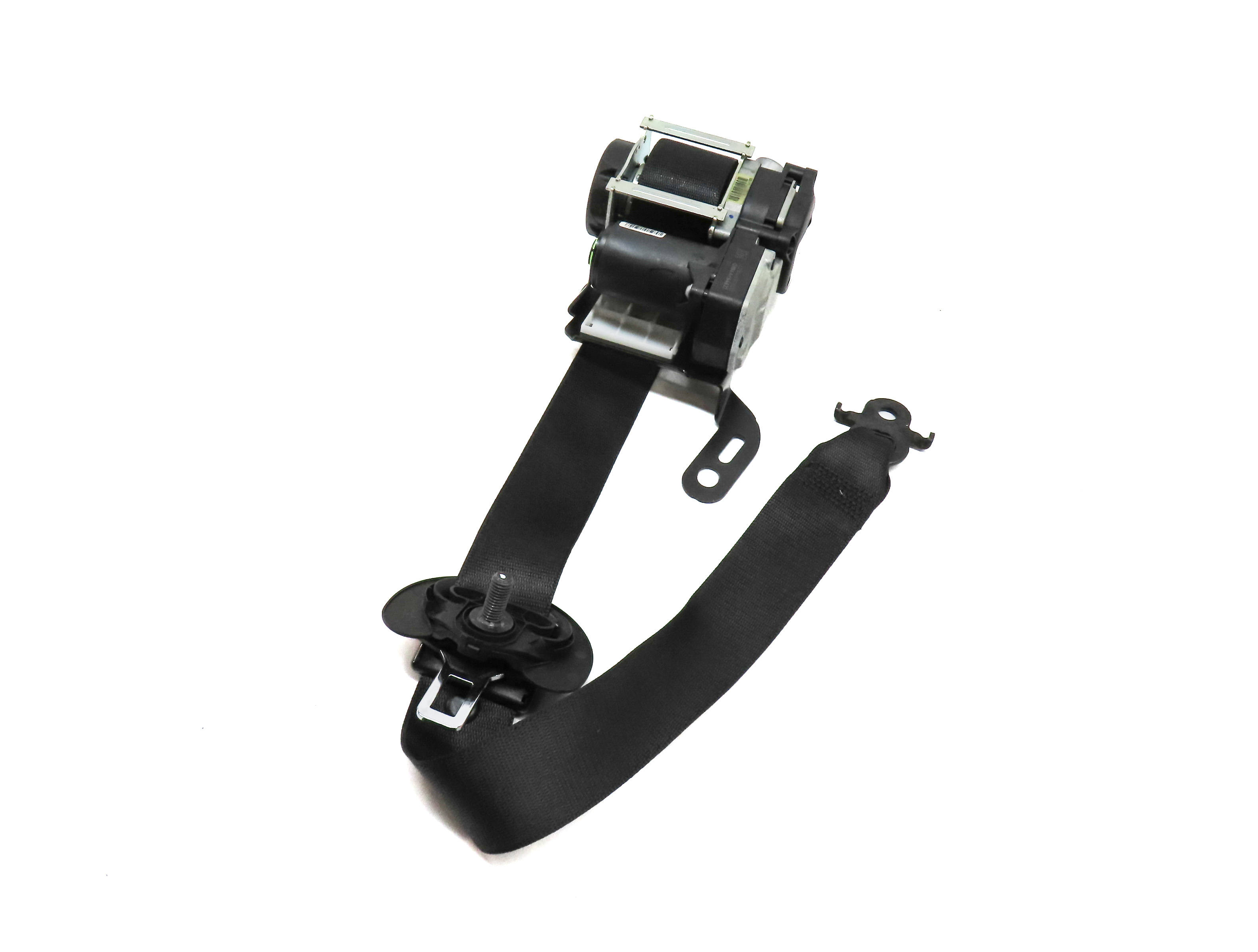 13-15 BMW 740i 750i 760i (F01 F02 F04) RIGHT FRONT SEATBELT RETRACTOR (BLACK) — exact item pictured